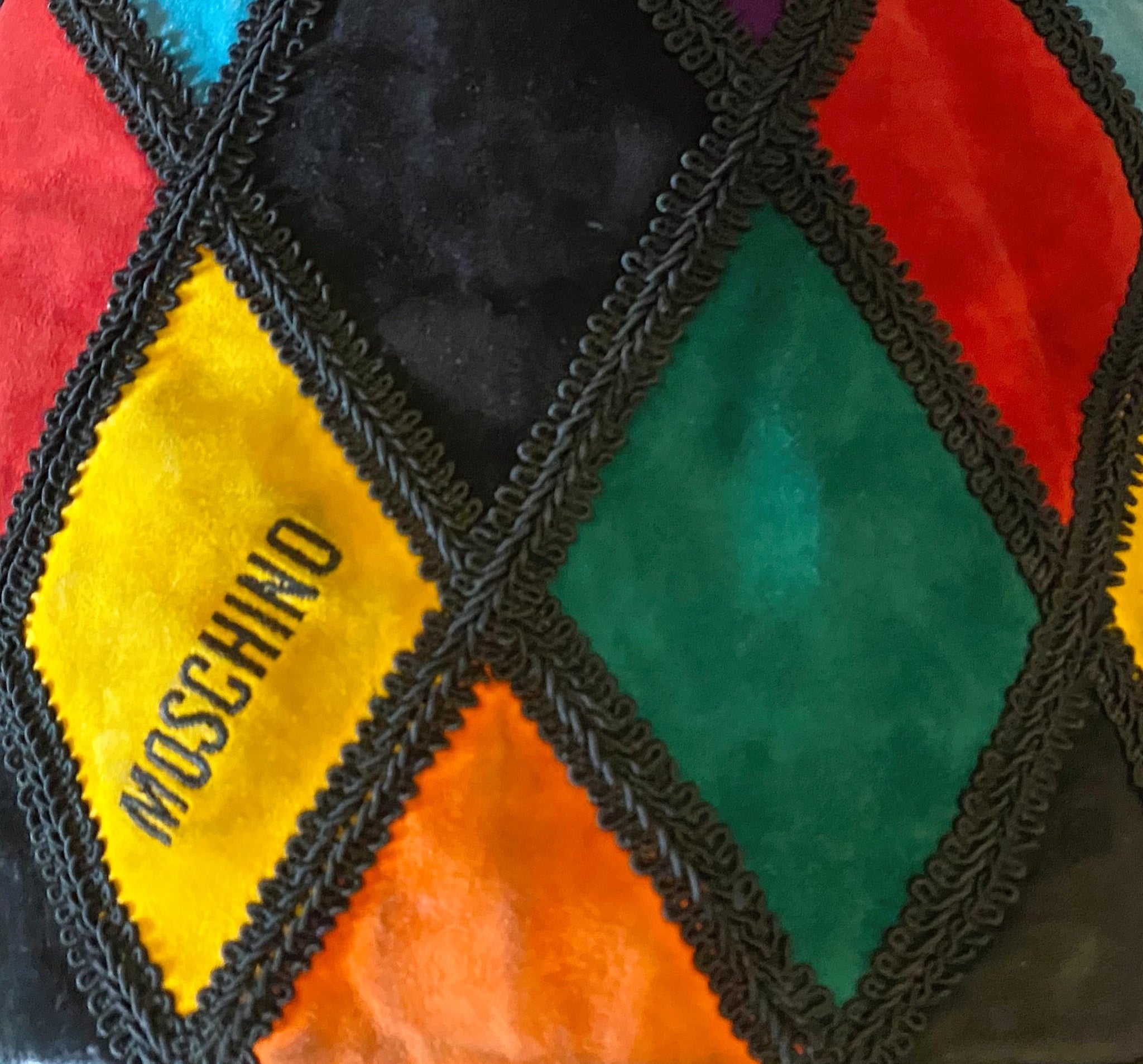 1980s Moschino by Redwall Arlecchino (Harlequin) Collection