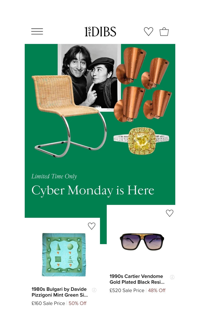 STYLE CHNGR FEATURED on 1STDIBS: Cyber Monday Sale