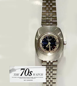 1970S DESIGN: THE LONGINES RECORD AUTOMATIC STEEL WATCH - STYLE - CHNGR