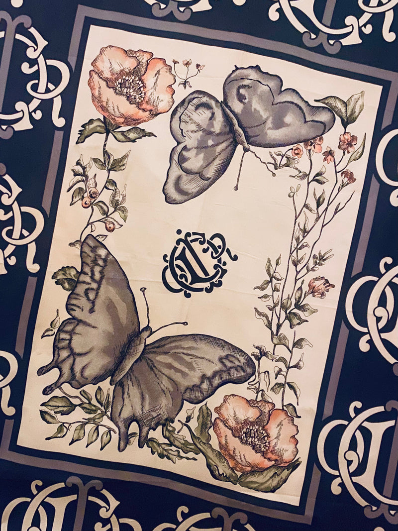 Decoding Dior: Why Nature Prints and Logo Borders Defined 80s & 90s Luxury Scarves