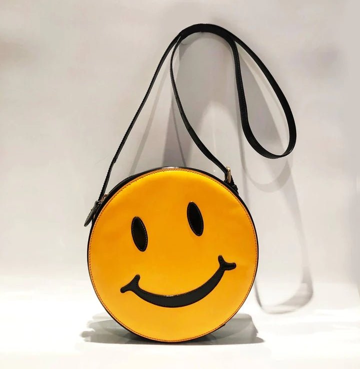 ICONIC PIECES: 1980S MOSCHINO ACID FACE SMILEY BAG