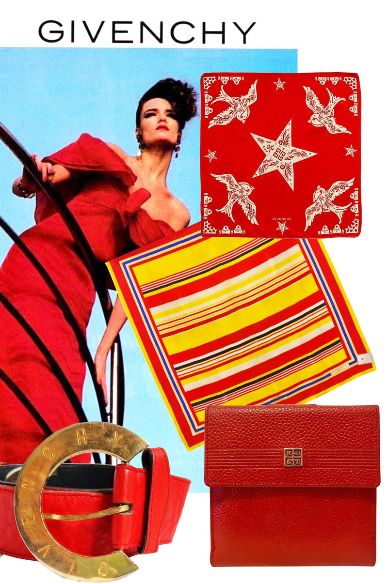 Givenchy Red in the 1980s: Power, Glamour, and Couture Elegance