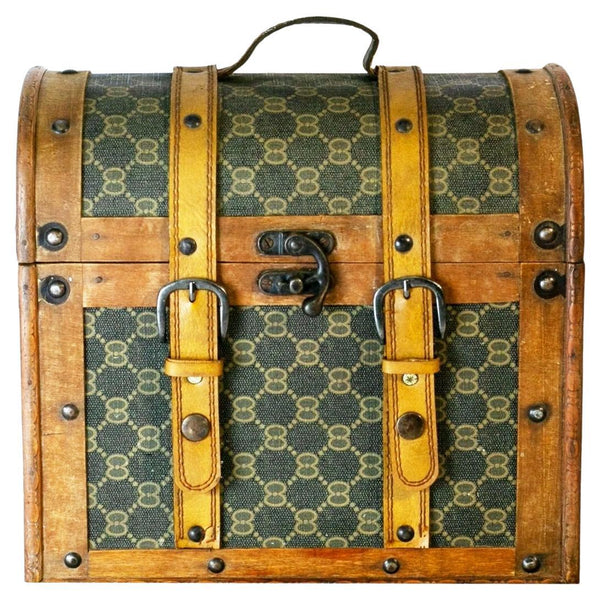 1950s 1960s GUCCI Dome Top Travel Trunk Florence, Italy