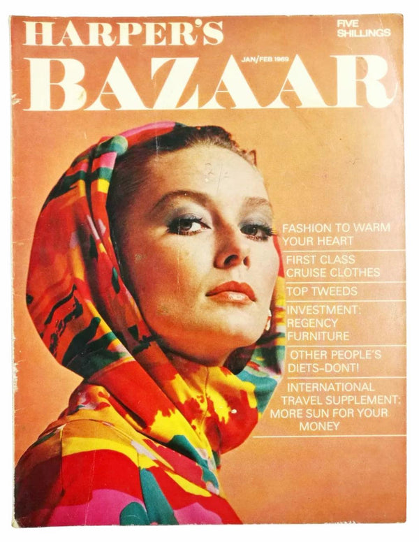 1969 Harper's Bazaar Magazine British Edition Cover by Colin Glascoe
