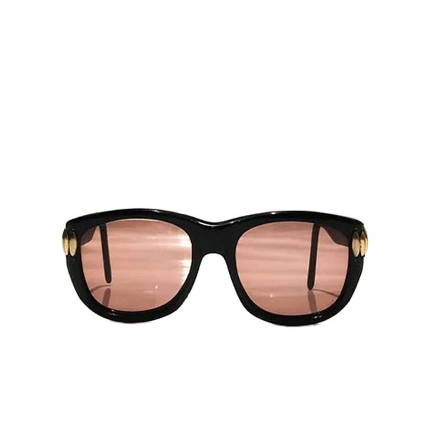 1970s EMMANUELLE KHANH ORANGE LENS OVERSIZED SUNGLASSES - STYLE-CHNGR