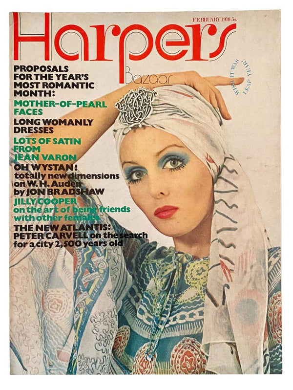 1970s Harper's Bazaar "Mother of Pearl Face"  - - STYLE-CHNGR
