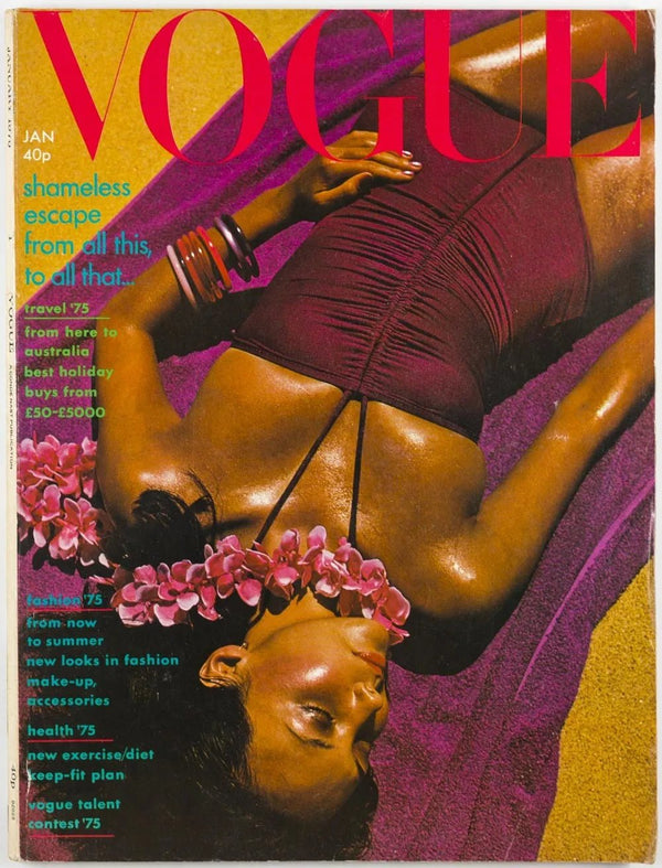 1975 Vogue January 1975 - Cover by  by David Bailey - STYLE-CHNGR