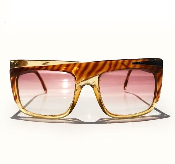 1980s CHRISTIAN DIOR DAVID BOWIE Amber Oversized  SUNGLASSES - STYLE-CHNGR