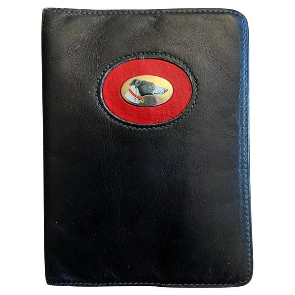 1980s Gucci Greyhound head leather cards holder - STYLE-CHNGR