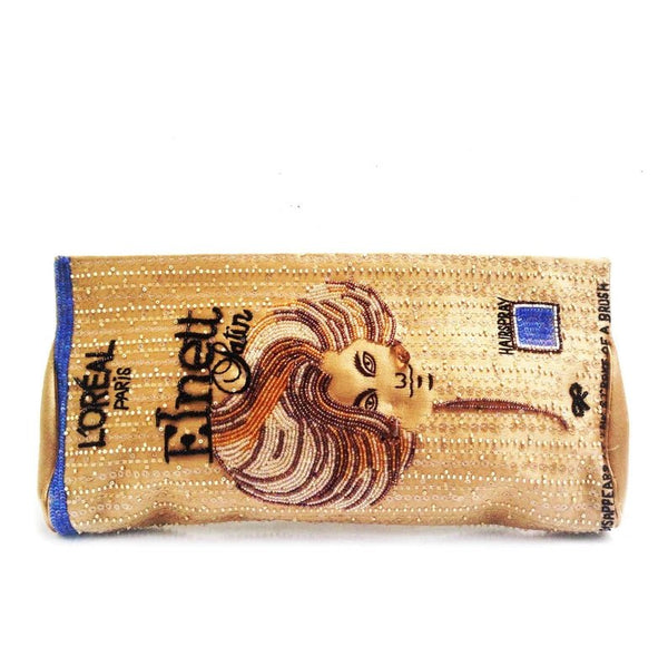 1990s ANYA HINDMARCH  'ELNETT' Sequined Clutch Bag - STYLE-CHNGR