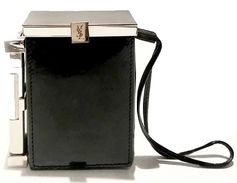 2001 Tom Ford For Yves Saint Laurent Patent Leather Smoking Box With Lighter - STYLE-CHNGR