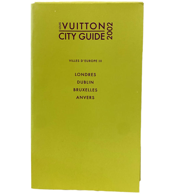 2002 Louis Vuitton City Guide French Edition -  London Dublin Brussels Antwerp