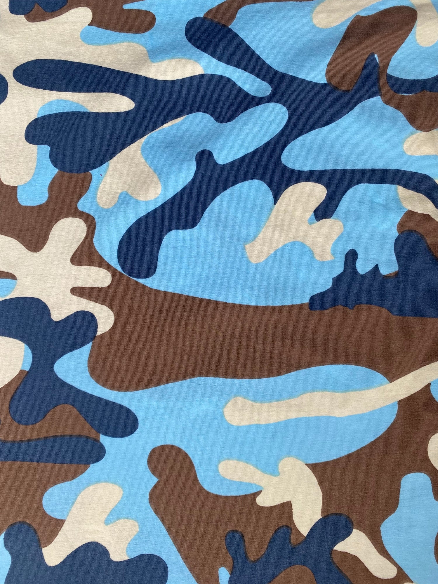 2002  John Galliano Era Christian Dior Blue Green Camo T-Shirt