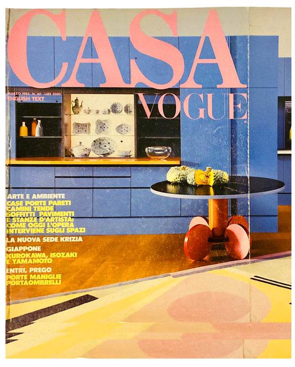 1985 CASA VOGUE Italia Magazine Vintage Italian Design Arts