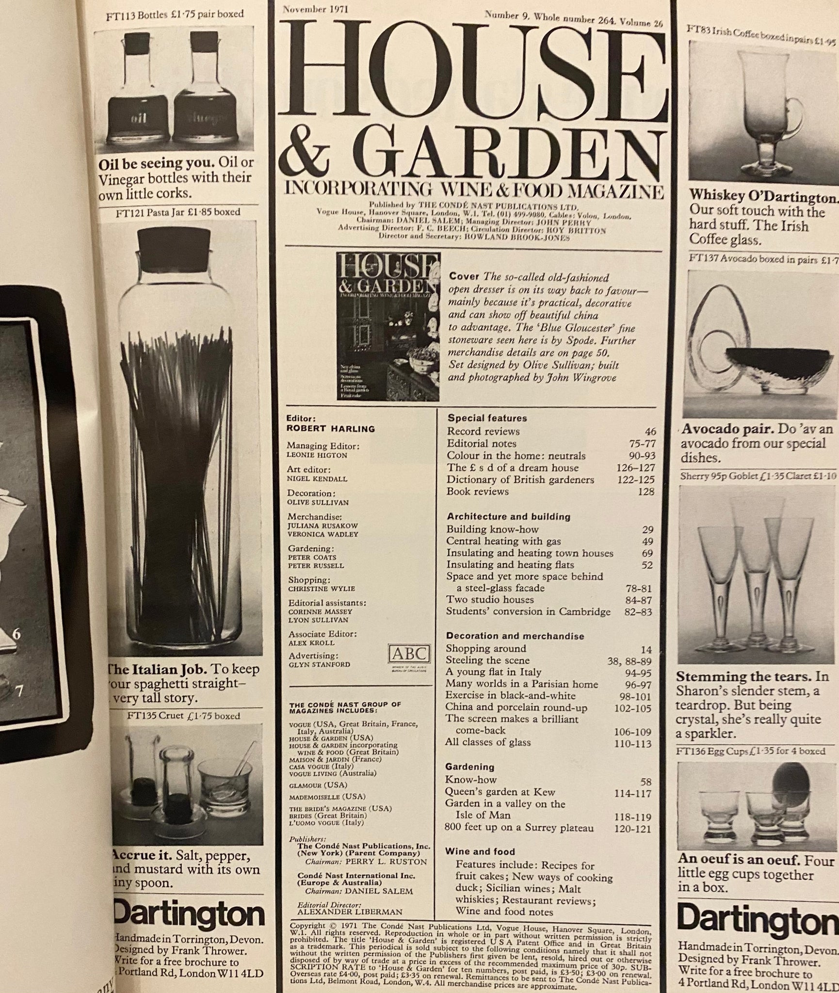 1971 House Garden Magazine The Blue Gloucester by Olive Sullivan