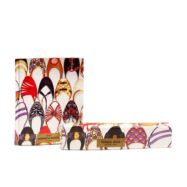 Salvatore Ferragamo for V&A Victoria and Albert Museum Collection Address Book and Pencils Set - STYLE-CHNGR