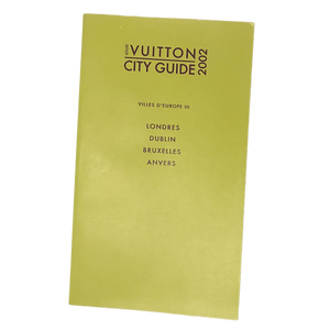 2002 Louis Vuitton City Guide French Edition -  London Dublin Brussels Antwerp