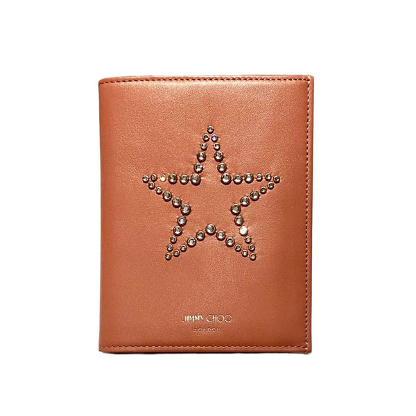 Jimmy Choo Pink Nappa Leather 'Analya' Star Passport Holder - STYLE-CHNGR