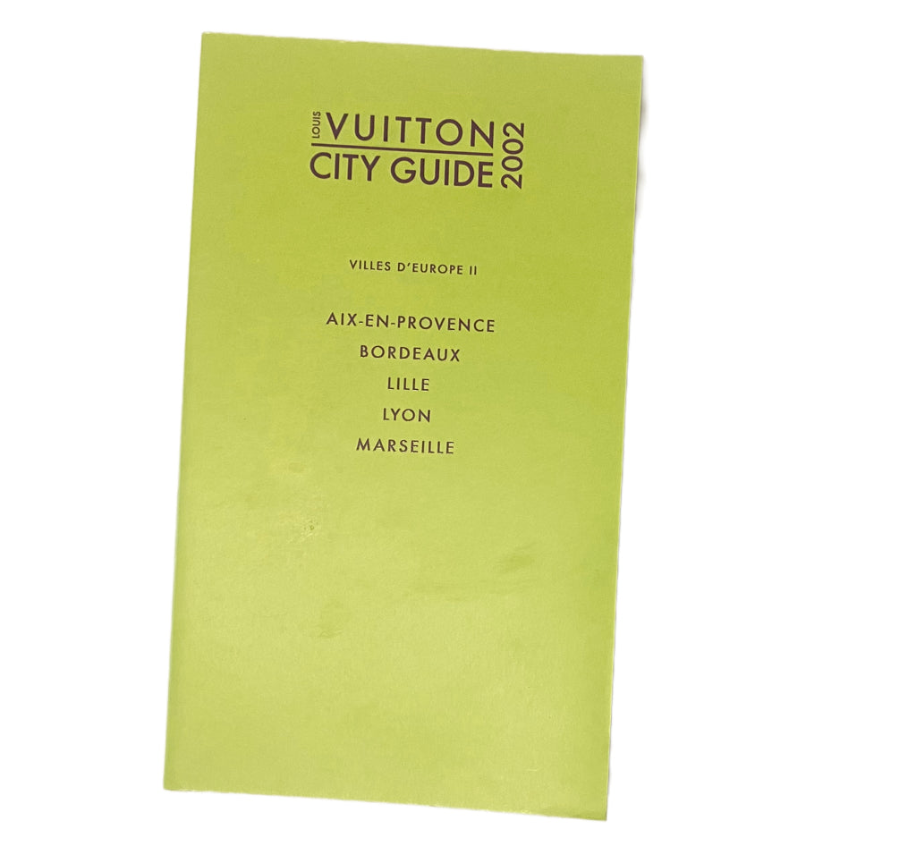2002 Louis Vuitton City Guide French Edition Aix En Provence Bordeaux Lille Lyon Marseille