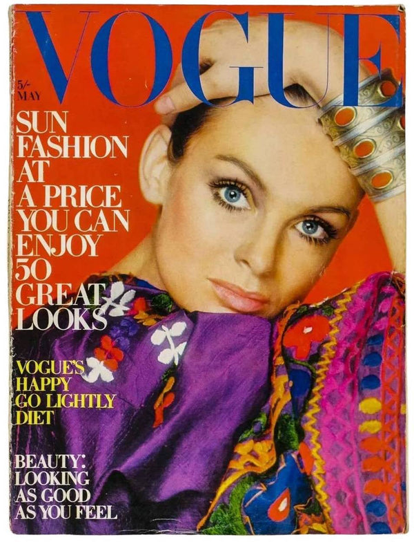 1970 VOGUE Magazine Cover Jean Shrimpton