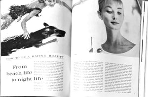 1961 VOGUE Magazine - Cover by Eugene Vernier Bond Girl Tania Mallet