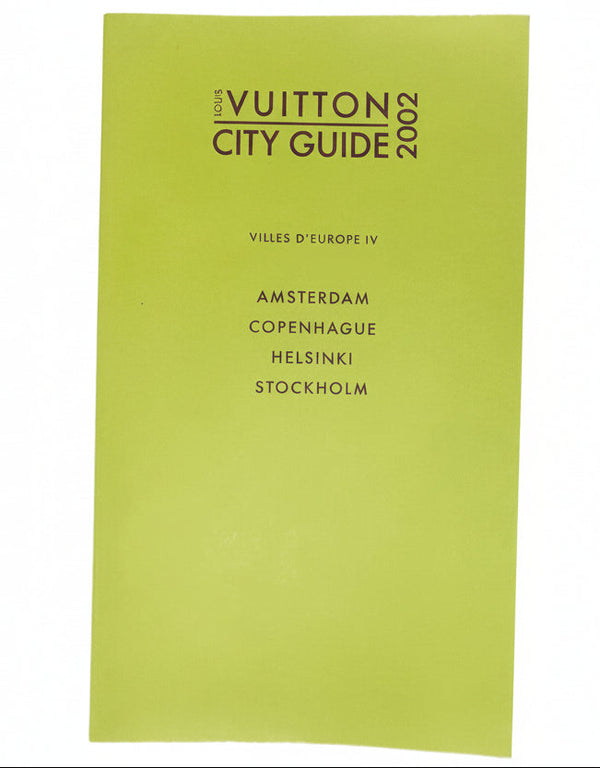 2002 Louis Vuitton City Guide French Edition Amsterdam Copenhagen Helsinki Stockholm