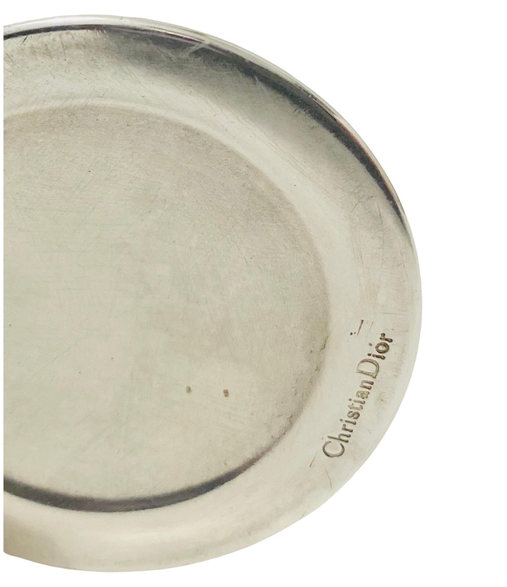 1980s Christian Dior Vintage Stainless Steel Champagne Flutes (Set of 2)