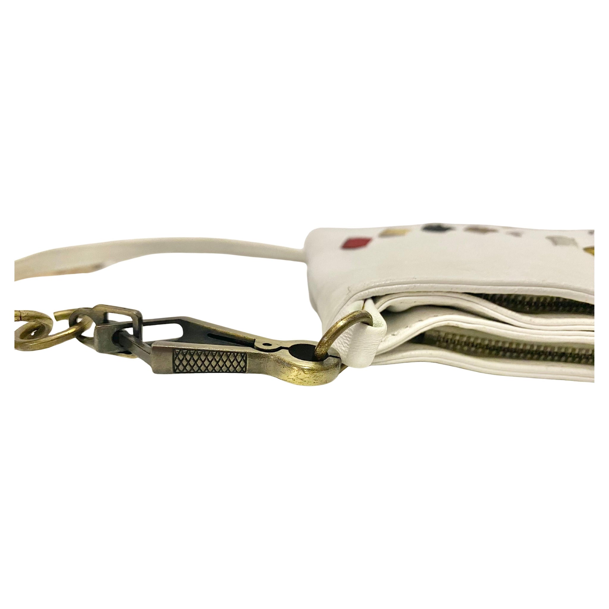 1970s Bottega Veneta Multicolour Intrecciato Shoulder Bag