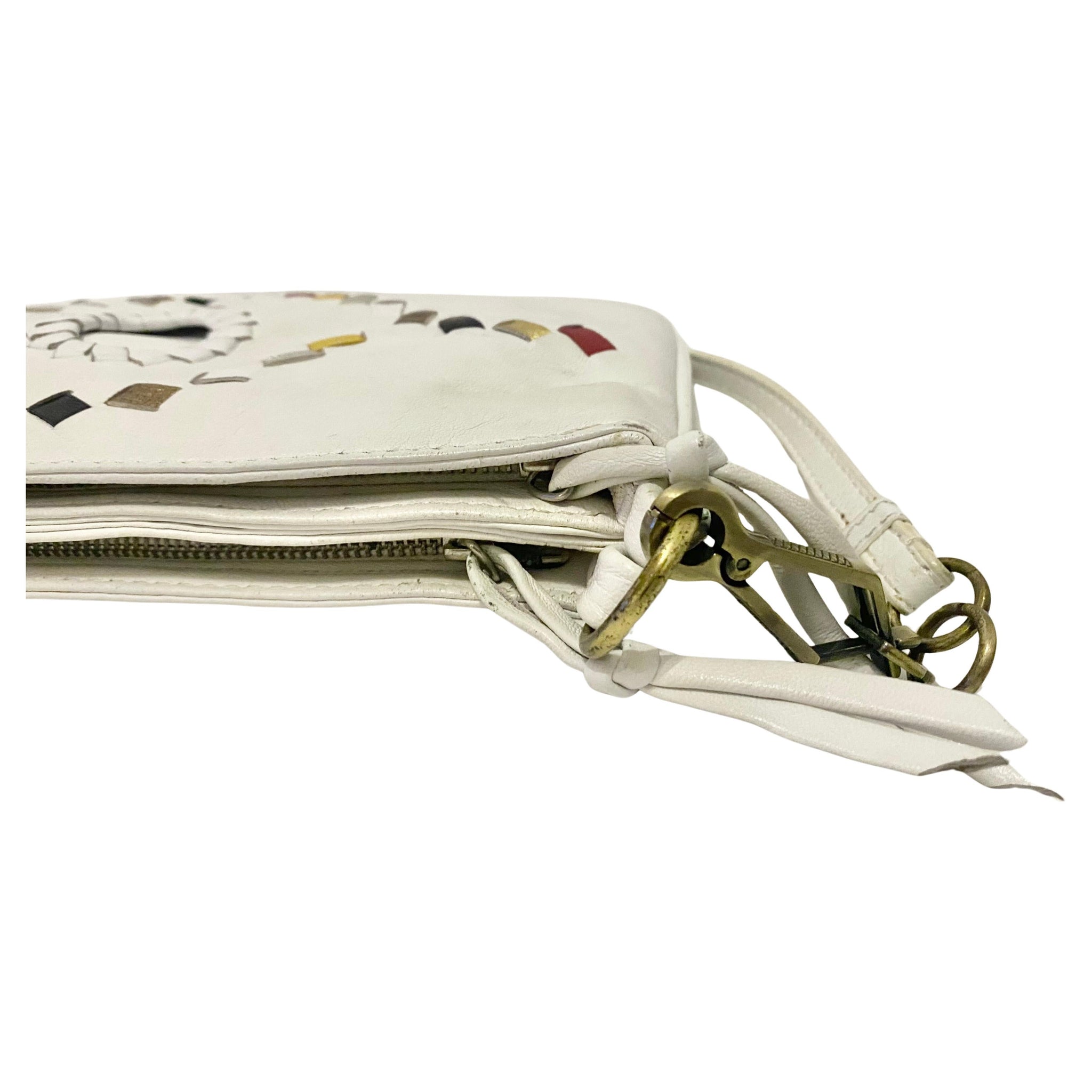 1970s Bottega Veneta Multicolour Intrecciato Shoulder Bag