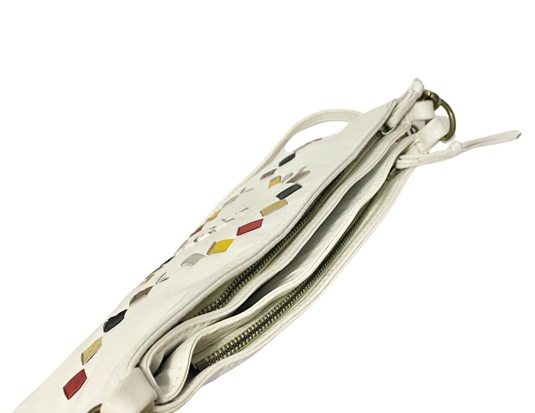 1970s Bottega Veneta Multicolour Intrecciato Shoulder Bag