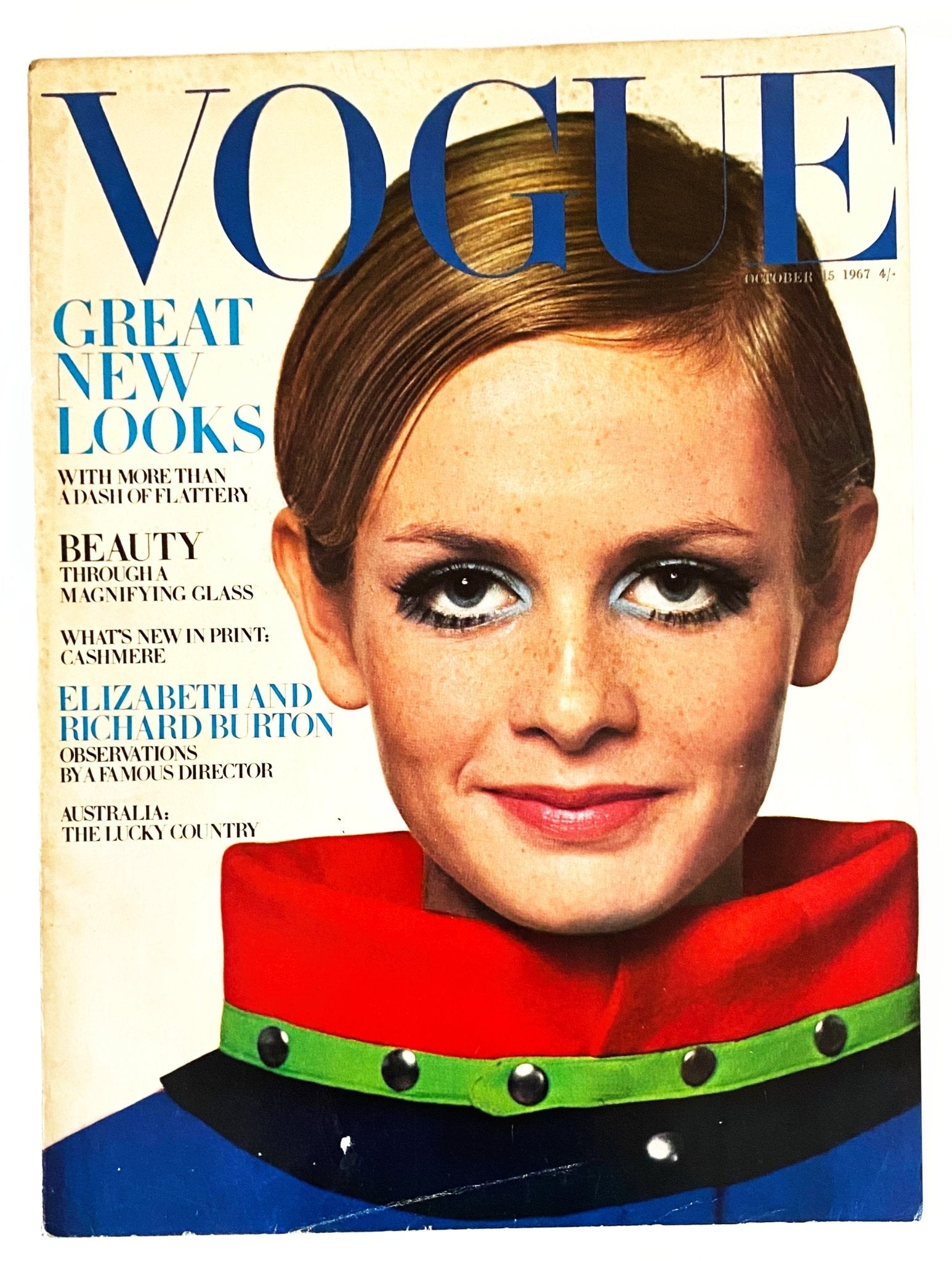 女性情報誌 Vogue Magazine April 15 1967 Twiggy Vogue April 15 1967 Original Vintage Fashion Magazine Twiggy