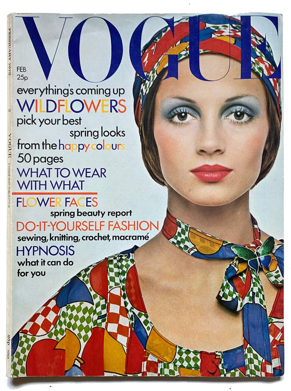 1972 Vogue Magazine Happy Colours  Barry Lategan - STYLE-CHNGR