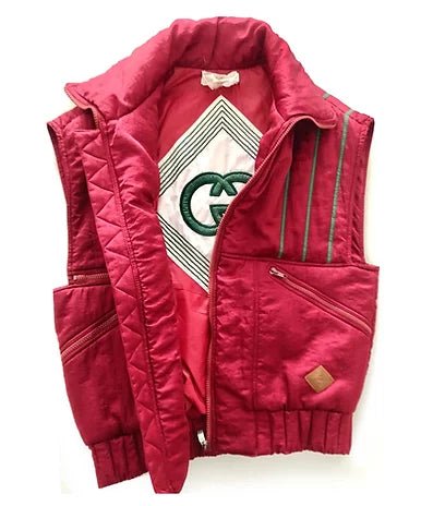 1980S Gucci Pink Puffer Gilet Vest Jacket - STYLE-CHNGR