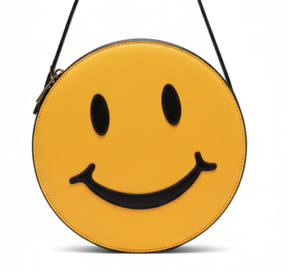 1980s Moschino Acid Face Smiley Bag - STYLE-CHNGR
