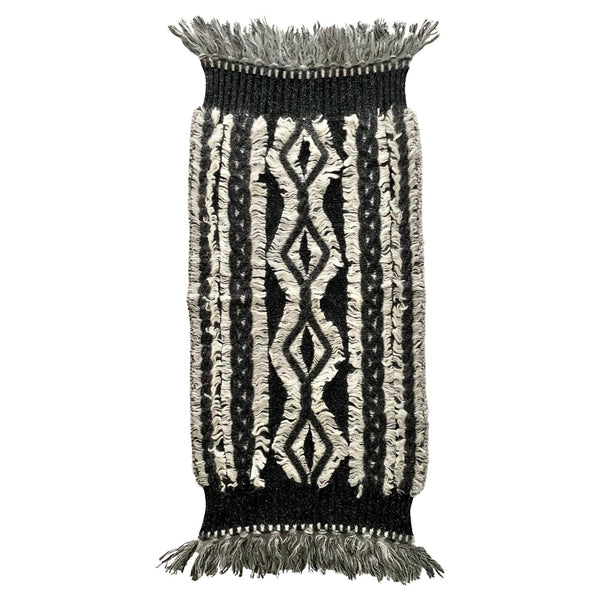 2000s Christian Dior Geometric Wool Knitted Scarf Shawl - STYLE-CHNGR