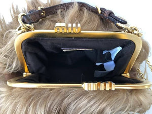 2000s MIU MIU MONGOLIAN GOAT FUR Clutch Shoulder BAG - STYLE-CHNGR