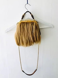 2000s MIU MIU MONGOLIAN GOAT FUR Clutch Shoulder BAG - STYLE-CHNGR