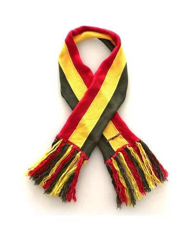 2000s CHRISTIAN DIOR RASTA COLLECTION MERINOS WOOL LOGO FRINGE SCARF - STYLE-CHNGR