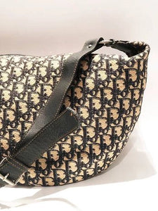1990s CHRISTIAN DIOR OBLIQUE SADDLE SHOULDER BAG - STYLE-CHNGR
