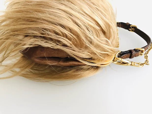 2000s MIU MIU MONGOLIAN GOAT FUR Clutch Shoulder BAG - STYLE-CHNGR
