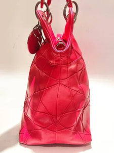 CHRISTIAN DIOR GRANVILLE DIOR RED CALFSKIN TOTE BAG - STYLE-CHNGR