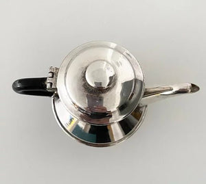 CHRISTIAN DIOR MID-CENTURY SILVER PLATED COFFEE POT - STYLE-CHNGR