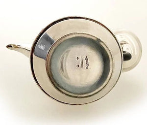 CHRISTIAN DIOR MID-CENTURY SILVER PLATED COFFEE POT - STYLE-CHNGR