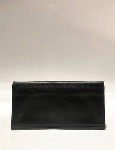 1990s YVES SAINT LAURENT STUD NAVY BLUE WALLET - STYLE-CHNGR