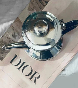 CHRISTIAN DIOR MID-CENTURY SILVER PLATED COFFEE POT - STYLE-CHNGR