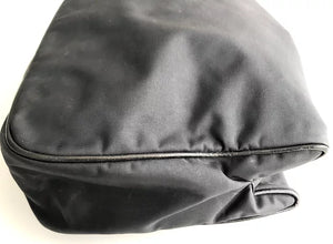 1980s MOSCHINO LOGO LETTERING NYLON BUCKET BAG - STYLE-CHNGR