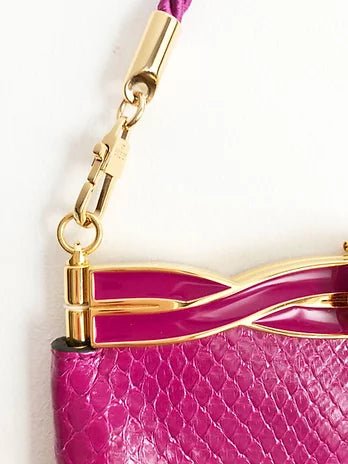 GUCCI BROADWAY SWAROVSKI FRINGED WATERSNAKE CLUTCH BAG - STYLE-CHNGR