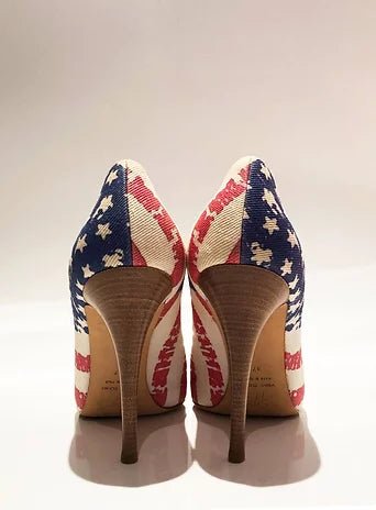 2000s Giuseppe Zanotti American flag platform heels pumps - STYLE-CHNGR