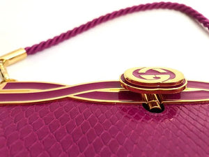 GUCCI BROADWAY SWAROVSKI FRINGED WATERSNAKE CLUTCH BAG - STYLE-CHNGR