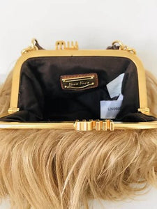 2000s MIU MIU MONGOLIAN GOAT FUR Clutch Shoulder BAG - STYLE-CHNGR